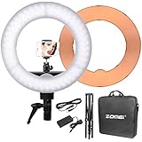 Zomei 18-inch LED Ring Light 55W 5500K Lighting Kit with Ball Head and Phone adapter for Camera Smartphone Youtube Video Shooting