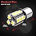 Yorkim Super Bright 1156 LED Light Bulbs with 18pcs 5050 Chipsets for LED Brake Lights, LED Turn Signal Lights, LED Backup Reverse Lights, 1141 LED Bulbs, 7506 LED Bulbs – Pack of 10, White