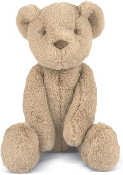 Mamas & Papas Baby Toy Teddy Bear Faux Fur Chime Birth-Ready 37cm