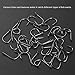 Z-Sunset High Carbon Steel Circle Offset Point Octopus Freshwater Or Saltwater Fishing Hook Fish Hook Set - 500Pcs / 10 Size Black