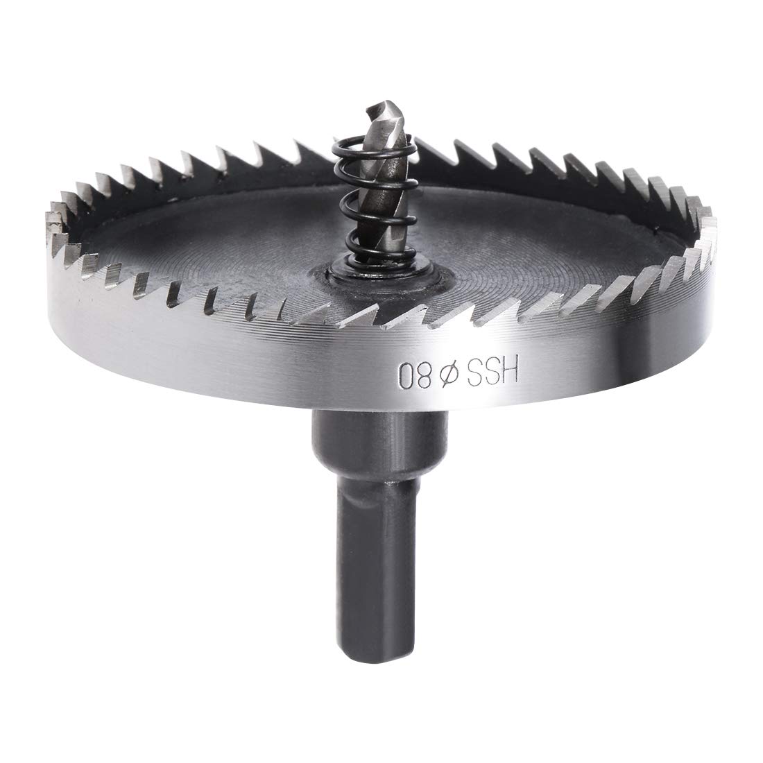 sourcingmap 80mm HSS Drill Bit Hole Saw for Stainless Steel Metal Alloy Wood