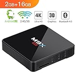 TICTID [2GB DDR3/16GB EMMC] M9X MAX Android 6.0 TV Box S905X Quad-core Cortex-A53 Smart TV Box with Dual WIFI (2.4GHz/5GHz) Bluetooth 4.0 & H.265 4k2k UHD Media Player