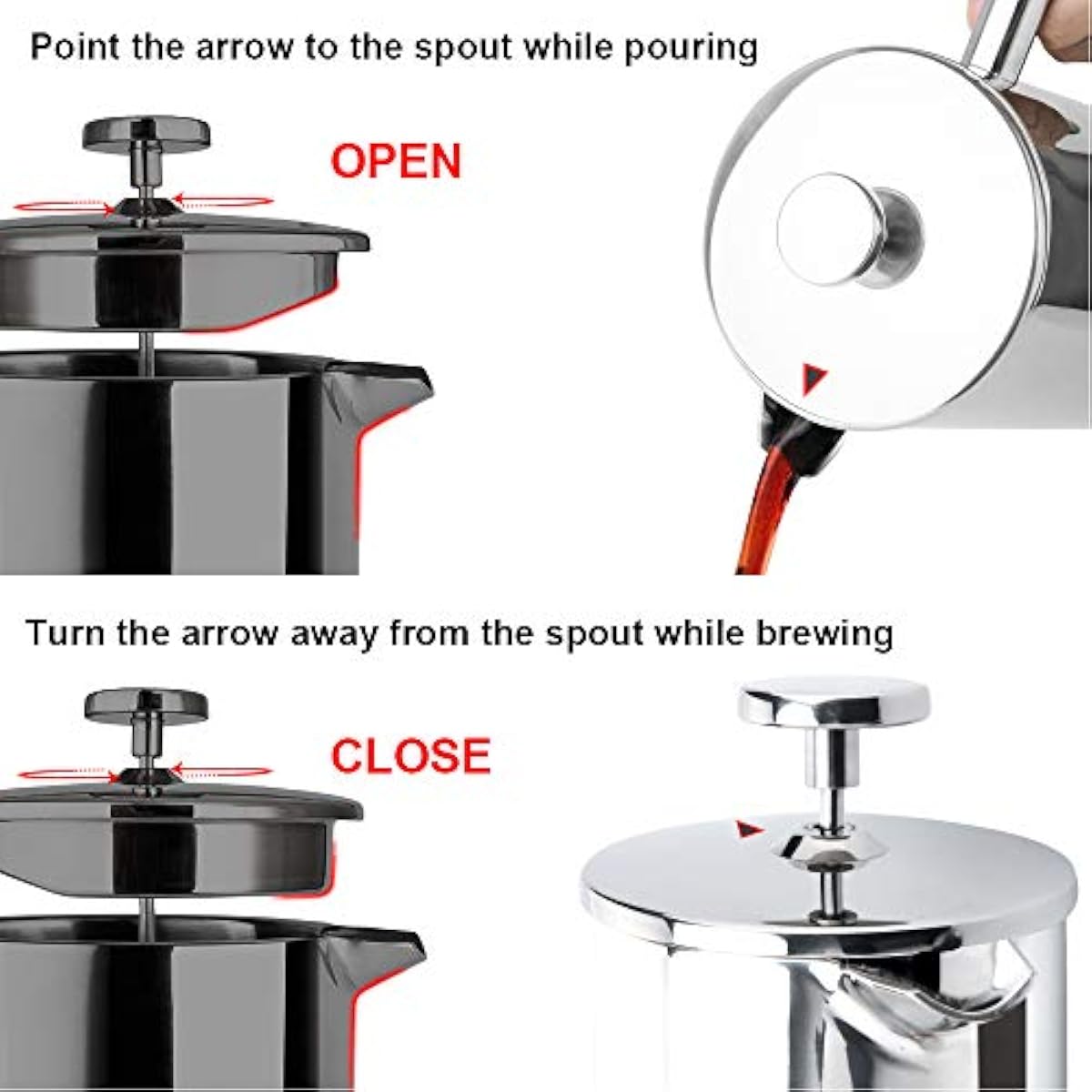 Secura French Press Coffee Maker, 304 
