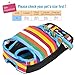 Pawaboo Pet Carrier Backpack, Adjustable Pet Front Cat Dog Carrier Backpack Travel Bag, Legs Out, Easy-Fit for Traveling Hiking Camping for Small Medium Dogs Cats Puppies, Medium, Colorful Strips