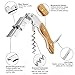 Professional Wine Opener Set of 3 Packs for Bartenders Waiters and Sommeliers in Bar,With RoseWood-Alloy Handle Waiters Corkscrew,All-in-one Wine Keys (RoseWood Handle Openers Set of 2 Packs)