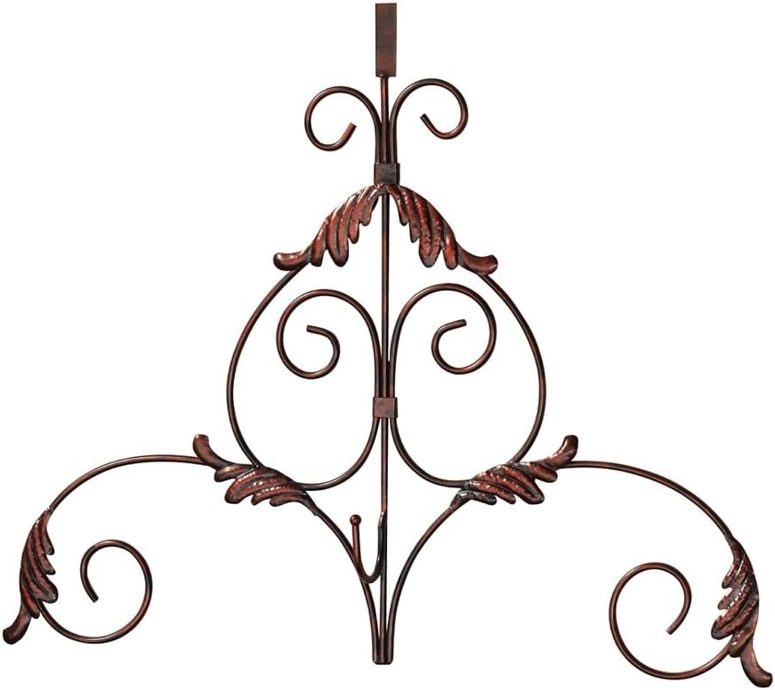 Metal Scroll Wreath Hanger by Collections Etc Amazon.co.uk Kitchen & Home