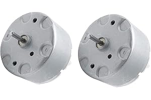 LAGOGIA RF-500TB-18280 Mini Electric DC Motor 1.5V-5V 2700RPM DC Motor 32mm Diameter Motor, Pack of 2