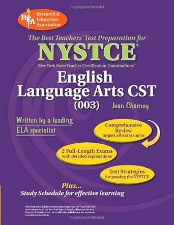 Amazon Com Rea Nystce Cst English Language Arts 003 Nystce Teacher Certification Test Prep Ebook Charney Ph D Jean Kindle Store