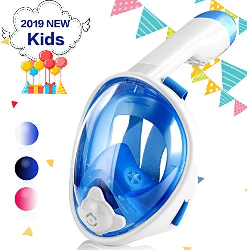 Keiyallon Snorkel Mask, Full Face Snorkeling Mask,180°Panoramic Design,Snorkeling Mask Anti-Fog Anti-Leak Design With Detachable Camera Mount,Easy Breath Dry Top Set for Adults Youth Child