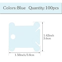 100 Pcs Plastic Floss Bobbin, Embroidery Floss