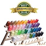 40 Spools Polyester Embroidery Machine Thread Bright and Beautiful Colors for Brother Babylock Janome Singer Pfaff Husqvarna Bernina Machines