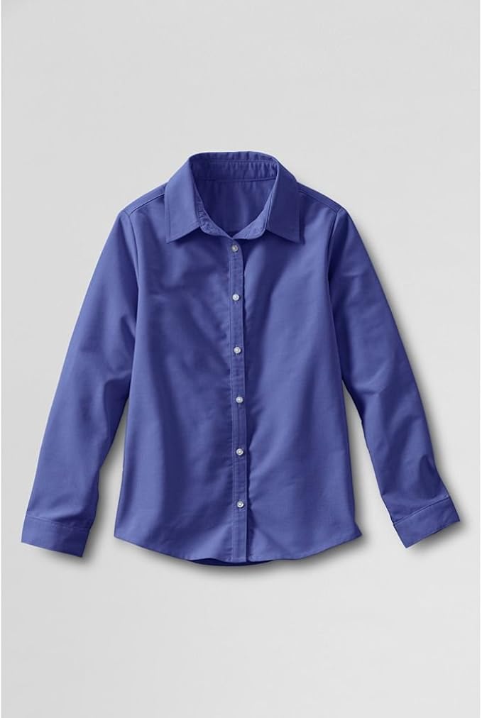 Lands' End NQP Juniors' Long Sleeve Oxford Shirt, 9, French
