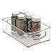InterDesign Home Kitchen Organizer Bin for Pantry, Refrigerator, Freezer & Storage Cabinet, Set of 2, 10-Inch by 6-Inch by 3-Inch, Clear