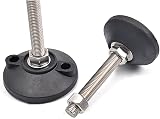 KATSU 4pk M16x60mm Leveling Feet Stainless Steel 100mm Nylon Base Heavy Duty view 4