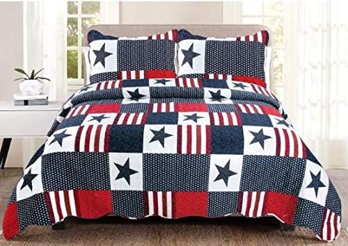 Amazon Com Urban Living Red White Blue American Flag Stars