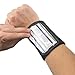 Football Quarterback Triple Insert Playbook Wristband, Multi-Sport Play Holder by Crown Sporting Goods (4.75
