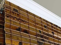 ARLO BLINDS Sheer Bamboo Roman Shades with Valance