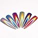 Women's Nail Mirror Powder, Iuhan Sexy Chameleon Nail Mirror Powder Glitter Chrome Powder Art Decoration (White)