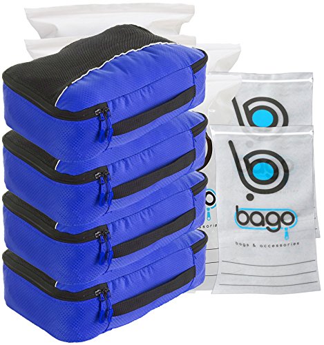 Packing cubes 4pcs value set for travel - medium size b…