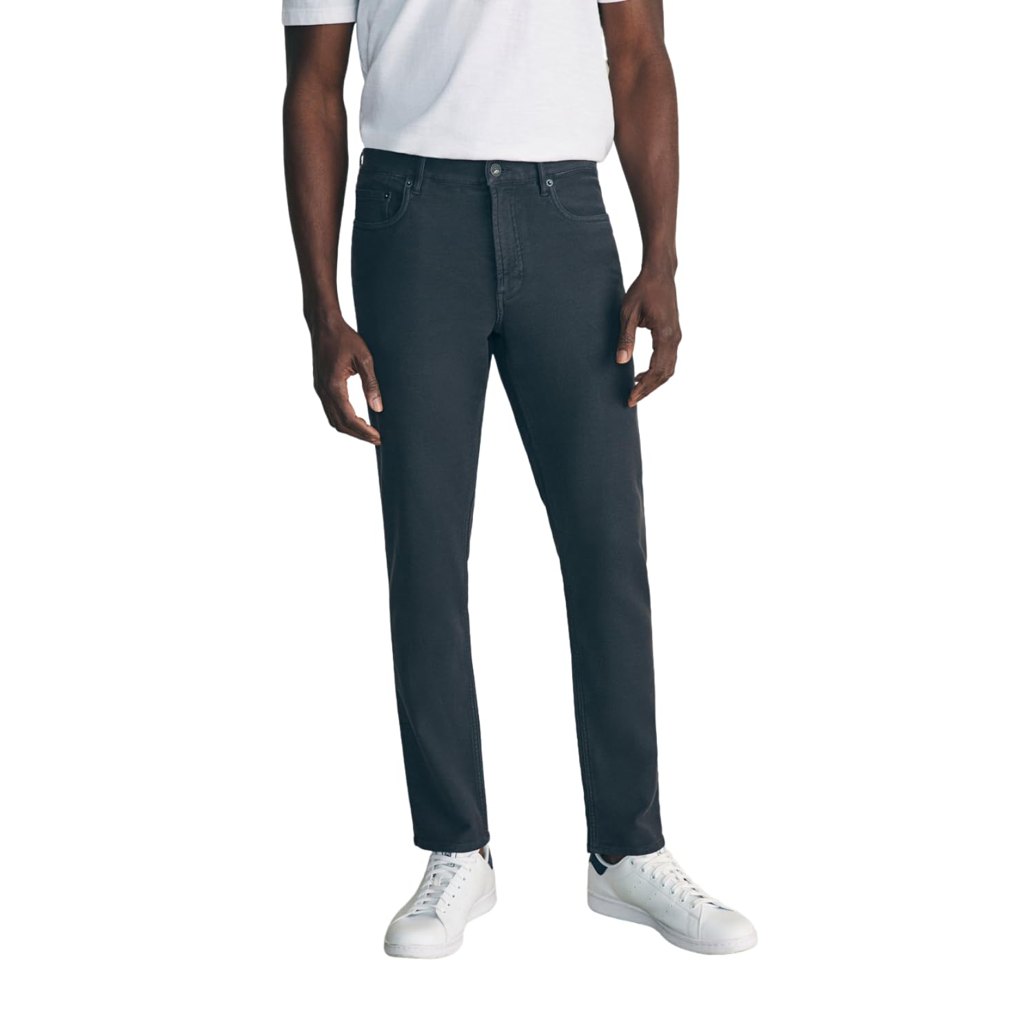 Faherty Men’s Stretch Terry 5 Pocket Pant- Onyx Black Size 35