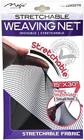 MAGICCollection Stretchable Premium Fabric Weaving Net Invisible 15'' x 30'' Super Stretchable Small Hole 2240 STR 12 pack