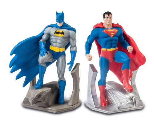 DC Batman and Superman Bookends