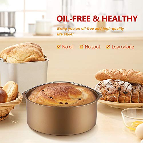 XL Air Fryer Accessories 8 Inch Set of 9, Compatible with Philips Nuware Gowise Cozyna Ninja Airfryer, Fit All 4.2, 4.5, 5.3, 5.5, 5.8, 6.8QT and Up Power Air Fryer - Thumbnail 5
