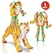 ArtCreativity Tiger-Robot Transformer Action Figure | 13 Moving Parts | Cool Transforming Tiger Toy for Kids | Fun Birthday Gift Idea for Boys and Girls | Cool Contest or Carnival Prize