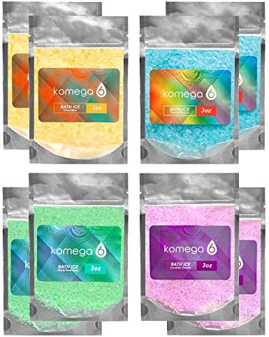 Bath Salt Variety Pack of Scented Blends of Epsom Salt, Sea Salt, and Essential Oils (8 ct. serving size bags)