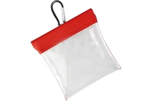 Light Weight Golfs Tees Holder Pouches Clear Storage Bag with Clip Outdoor Balls Supplies Easy to Carry