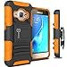 CoverON Galaxy Express 3 Case, [Explorer Series] Holster Hybrid Belt Clip Hard Phone Cover for Samsung Galaxy Express 3 Holster Case - Orange Neon