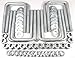 (8) HDG Hot Dipped Galvanized Square U-Bolt Boat Trailer U Bolt Ubolt 1/2