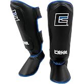 Combat Corner Elite Spar Muay Thai Shin Guards | MMA, Kick Boxing Leg Protector Pads Training Protective Gear
