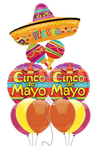 Mayo Fiesta Sombrero Balloon Bouquet 