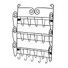 Evelots 3 Tier Mail & Letter Organizer Wall Mount With Key Holders