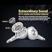 GranVela Conch Co-Axial Dual Driver Earbuds, Ergonomic Fit Earphones with Microphone and Remote