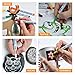 Paint Markers for Glass, Metal, Plastic, Wood, Ceramic, Porcelain, Rocks, Paper, and Clothes, with 68 Drawing Stencils and Fabric Case – 12 Fine Point Permanent Pens for Detail Work – Acrylic Markers