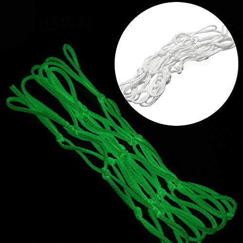 Hunzed Basketball Net Outdoor, Glow in The Dark Outdoor Basketball Net Nylon Hoop Rim Net Replacement Standard Size Sports Accessories (White) - Thumbnail 4