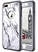 ULAK Compatible with iPhone 8 Plus Case Marble, Heavy Duty Shockproof Flexible TPU Bumper Durable Anti-Slip Lightweight Front and Back Hard Protective Safe Grip Cover for iPhone 8 Plus