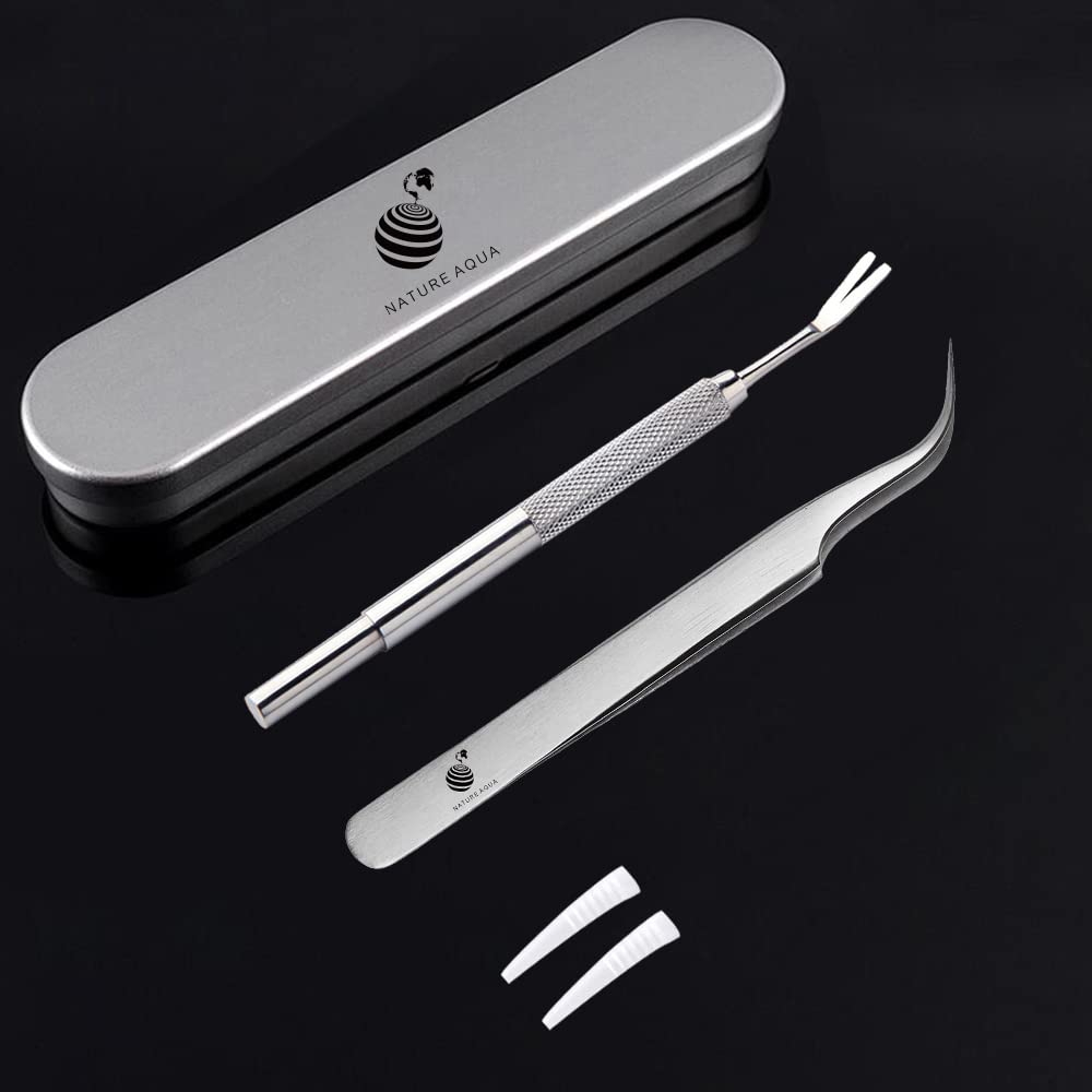 Tick Remover Tools for Dogs – NatureAqua Professional Stainless Steel Tick Remover for Humans, Cats & Dogs, Complete Tool Kit with Tweezers, Shovel & Storage Box