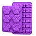 Gogogu B01LZMRA16 Silicone Chocolate Molds, 1, Purple