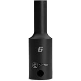 Capri Tools 6 mm Deep Impact Socket, 3/8 in. Drive, 6-Point, Metric