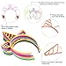Jovitec 24 Pieces Unicorn Headband Unicorn Horn Hair Hoop for Fancy Dress Cosplay Decoration Supplies, Assorted Colors