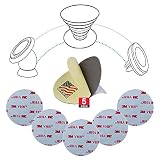Volarium Pop Sticky Adhesive Replacement: Smart Sticky Stand for Socket, Pop Expanding Stand and Grip, Pop Adhesive Replacement, Double Sided Circle Mount, 5-PCs 1.4 in Circle