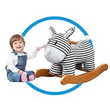 labebe Child Rocking Horse Toy, Stuffed Animal Rocker Toy, Infant Zebra Rocker Toy for 1-3 Years, Kid Rocking Horse/Zebra Rocking Horse/Toddler Rocking Horse/Rocker Ride Animal/Plush Rocking Horse