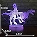 FlyonSea Dinosaur Light,Dinosaur Lamp,Dinosaur Night Light Kids 7 Colors Change Remote Control with Timer Optical Illusion Kids Lamp As a Gift Ideas for Boys or Kids (Velociraptor)