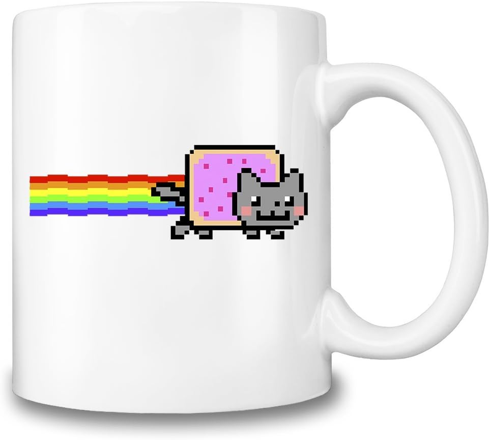 Nyan Cat Funny Mug Interenet Meme Gift Tea Cup - Top Quality Ceramic - 11 oz./325 ml