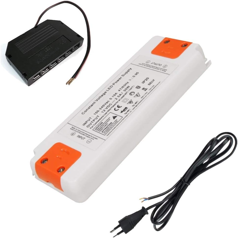30W Elektronischer LED Trafo 0,5-30W Für LED Lampen oder Stripes Spannung stabilisiert 12 VDC ...