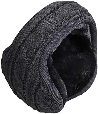 LHZY Women Winter Warm Knitted Faux Fur Ear Warmers Earmuffs Adjustable Washable