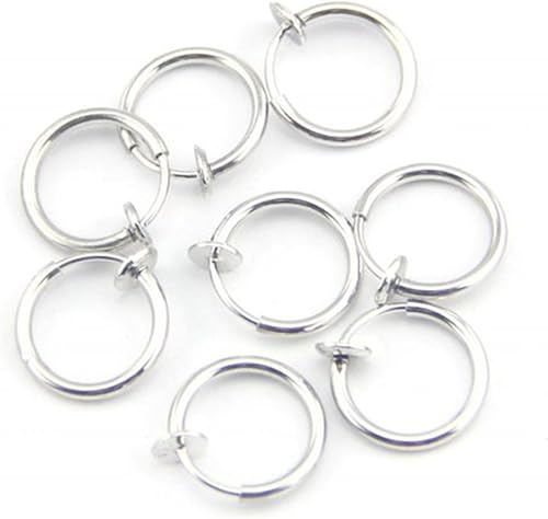 fake pierced earrings hoops